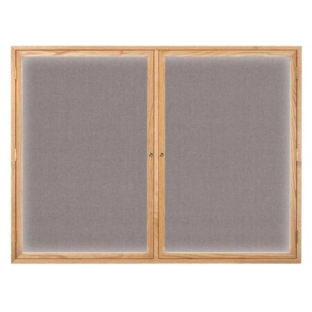United Visual Products Triple Door Indoor Enclosed Easy Tack Bo UV307EZ-BLACK-GOLD